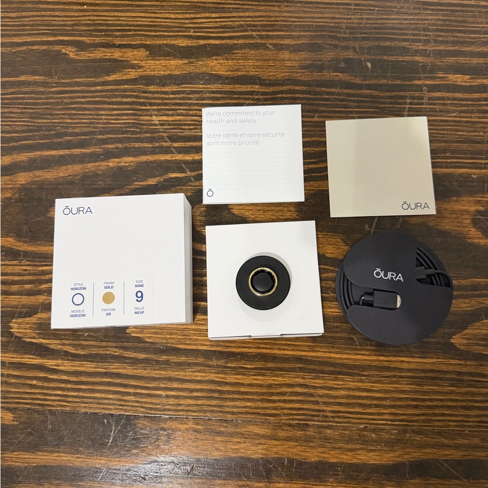 Oura Ring 3, Gold, Size 9